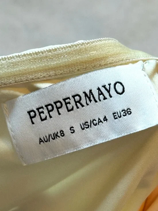 Peppermayo Darcy Maxi Dress - Yellow Floral Size US 4 Small - Picture 6 of 6